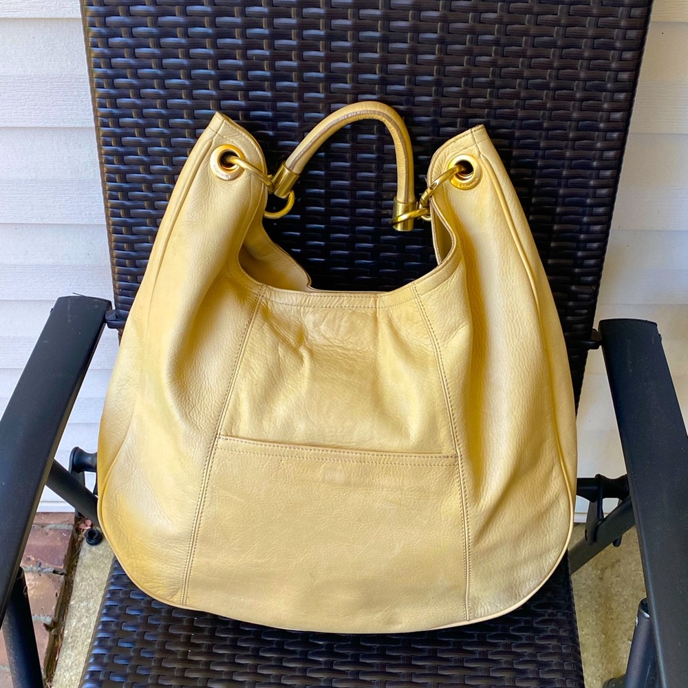 Brahmin Large Pebbled Leather Hobo Tote Bag - Picture 6 of 16